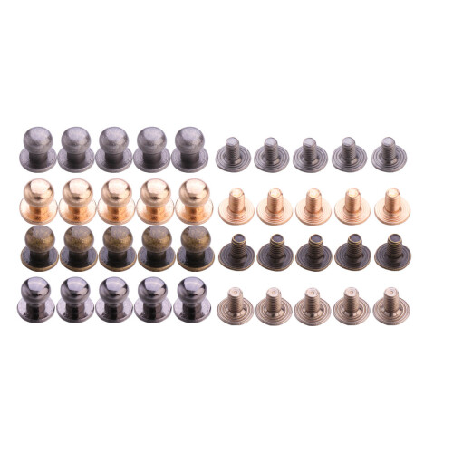 80 Pcs Suitcase Rivets Bag Fastener Making Fasteners Screw