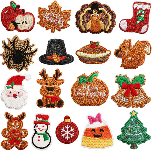 Christmas Iron-on Patches for Clothes Jackets-  Style 18