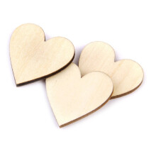 50Stk Holz Liebes 50mm Für Bastelarbeiten
