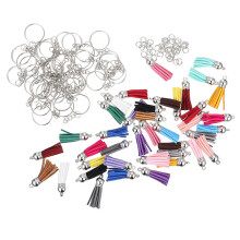 50 Sets Diy Quaste Schlüsselanhänger Pu Für Schmuck