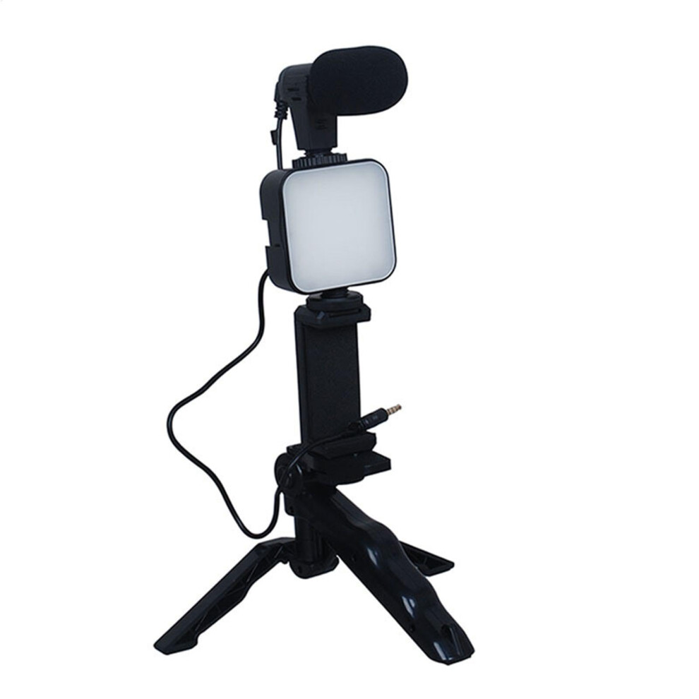 Smartphone Vlogging Kit Ay49 - Youtuber Kit, With Microphone, Led Tripod Phone Holder For Vlogging And Streaming Light 9084446515756