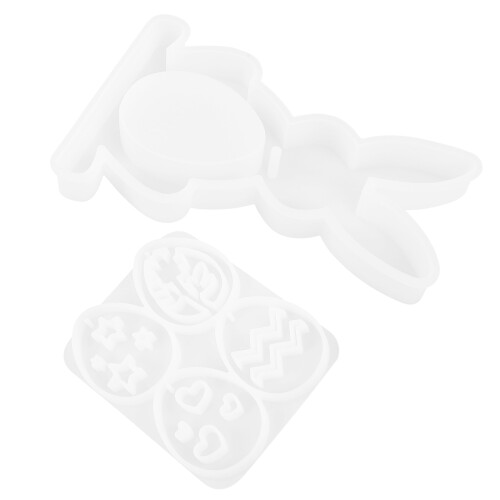 1 Set Silikonform Für Harzkunst, Eiförmiges Ornament