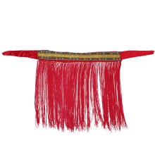 Bauchtanz Hüftgürtel Accessoire Baumwolle 1Stück Rot