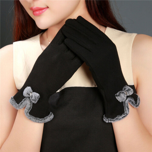 Fashion Damen Touchscreen Winterdicke Plüsch 1