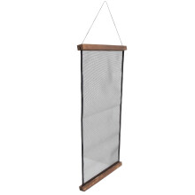Brown Wooden Mesh Jewelry Organizer Wall Earring Holder Stand