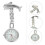 Nurse Pocket Watch Met Dolfijn Broche Steampunk 3