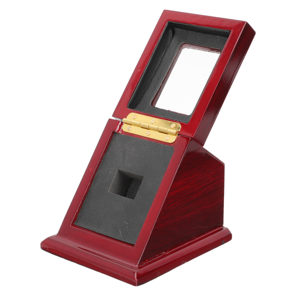 Delikatne Etui ZłOty PierśCień Mistrzowski, PudełKo Ciemnoczerwone-image
