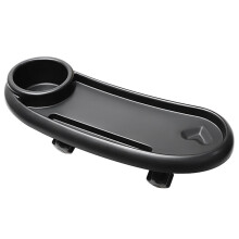 Stroller Snack Tray Detachable Plastic Food Storage and Drinks Holder Pushchair Tray Universal Fit for Easy Installation