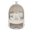 Living And Home Freestanding Large Rotating Makeup Organizer, White 4