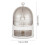 Living And Home Freestanding Large Rotating Makeup Organizer, White 6