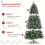 6ft Artificial Christmas Tree with 756 Snow Effect Tips 5