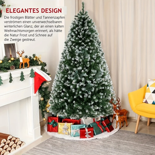 6ft Artificial Christmas Tree with 756 Snow Effect Tips 1
