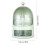 Living And Home Freestanding Large Rotating Makeup Organizer, Green 6
