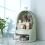 Living And Home Freestanding Large Rotating Makeup Organizer, Green 2