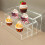 Pack of 5 Acrylic Display Risers Stand for Cupcake Figures and 4