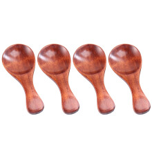 4 Mini Milchpulver Löffel Aus Holz Für Kinder Eislöffel