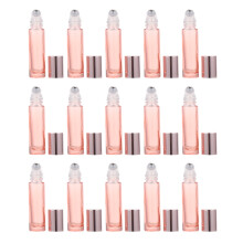 15St Mehrzweck Roll-On Flaschen Für Ätherische Öle Pink