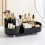 Living And Home Large Capacity Makeup Organizer with Rotating Brushes Holder, Black 1
