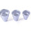 3Stk Runde Kuchenform Für Cupcake Pudding Backen (Silber, ) 6