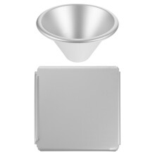 Cone Aluminiumlegierung Muffinform Mit Deckel Wiederverwendbar