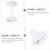 5Pcs White Plastic Stethoscope Name Tag Dual-Sided Id Clip Lightweight 11