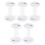 5Pcs White Plastic Stethoscope Name Tag Dual-Sided Id Clip Lightweight 3