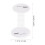 5Pcs White Plastic Stethoscope Name Tag Dual-Sided Id Clip Lightweight 6