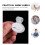 5Pcs White Plastic Stethoscope Name Tag Dual-Sided Id Clip Lightweight 10