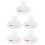5Pcs White Plastic Stethoscope Name Tag Dual-Sided Id Clip Lightweight 5