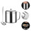 1 Set Ölbehälter, Küchenölfilter, Ölfiltertopf Mit Löffel (Silber) 10