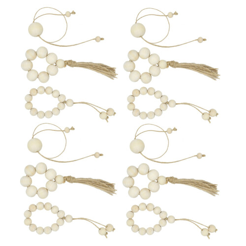 12 Handgemachte Napkin Rings