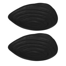2Stk Schwarzes Sushi Teller Aufbewahrungs Tablett