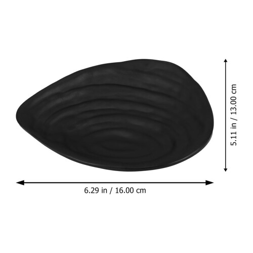 2Stk Schwarzes Sushi Teller Aufbewahrungs Tablett 1