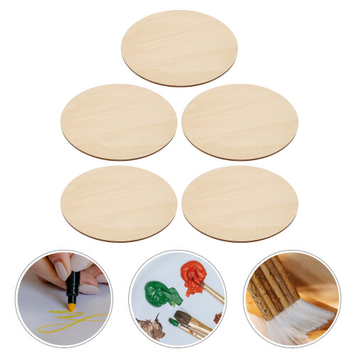 5 tábuas redondas de natural para artesanato diy 2