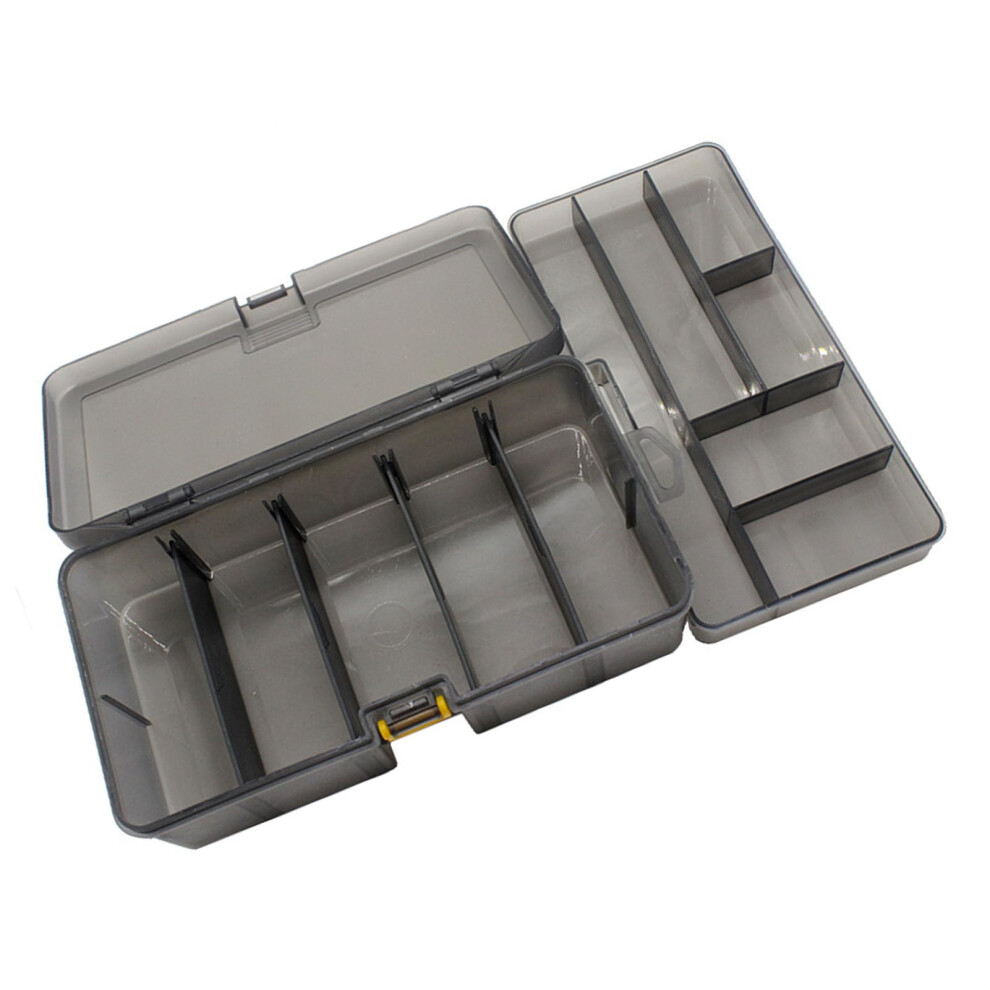 Tackle Box Portable Double-Layer Stable Plastic Fishing Gear Organizer 4.3 X 2.6 X 8.5 Inches-image-OPC-PMBYK7V-NEW