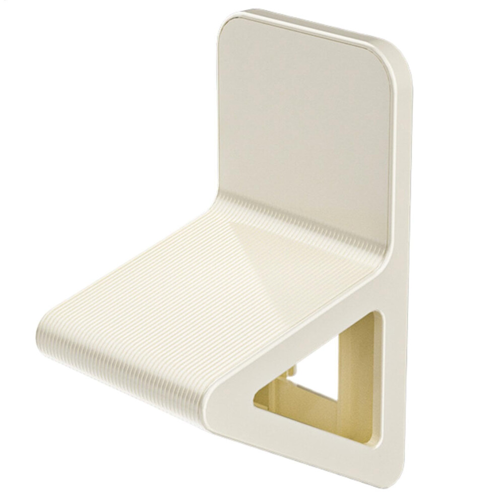 White Shower Step For Shaving Legs - Triangular Non-Slip Footrest, A Model, Stable Shaving Leg Aid