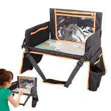Travel Tray for Children Plane Travel Tray Desk Organizer for Tablet Snack Drinks Car Airplane Kids Portable Tray