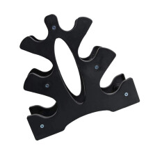Three Compact Dumbbell Storage Rack Stand Holds 3 Dumbbells, Steel Fitness Organizer for Home and Commercial Gyms