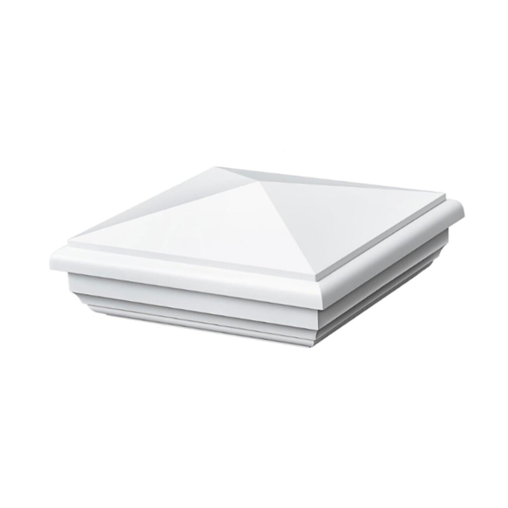Post Caps 5-Inch Pvc Fence Post Covers, Column Cover For Decking, Handrail And Stair, Fence Accessories 9393856482276