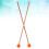 Bell Mallets Percussion Ahornholz 1 Paar Orange 10