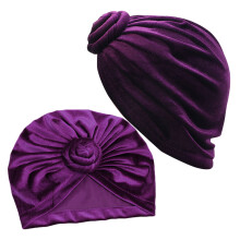 2Stk Luxuriöse Turbanhüte Für Frauen Mit Drehblume
