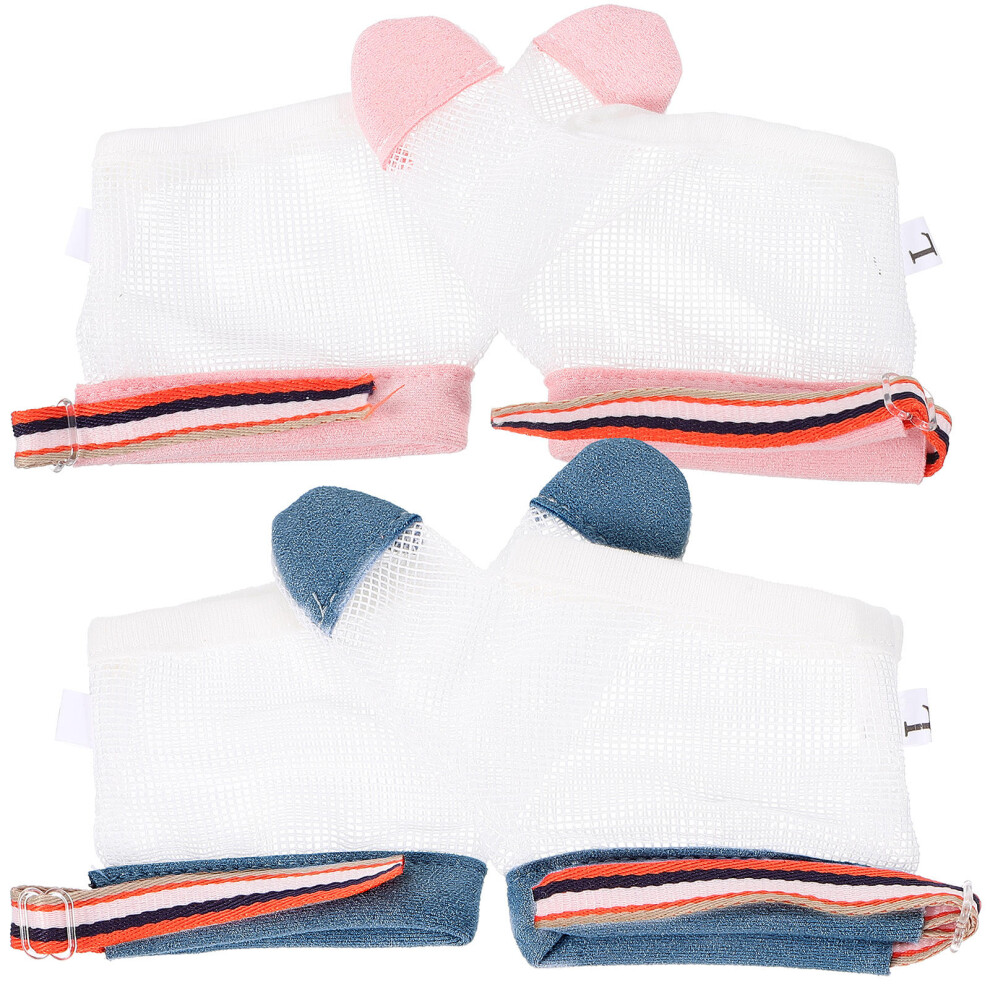 2 Regulowanych RęKawiczek NiemowląT Przeciw Ssaniu PalcóW-image