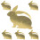 6 Kaninchen Serviettenhalter 9