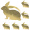 6 Kaninchen Serviettenhalter 8