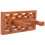conjunto gancho parede com flauta cucurbit erhu ukulele marrom 3