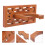 conjunto gancho parede com flauta cucurbit erhu ukulele marrom 8