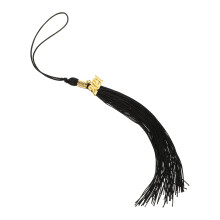 1Pièces Pendentif Noir En Polyester Et Métal Élégant