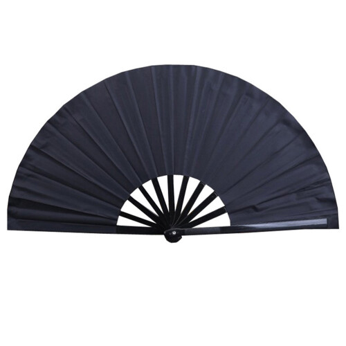 Vouwbare Fan Handbediend Zwart 1 Set 2