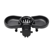 Stroller Tray Attachment Fits Most Strollers Cup Holder Tray Black Universal Fit