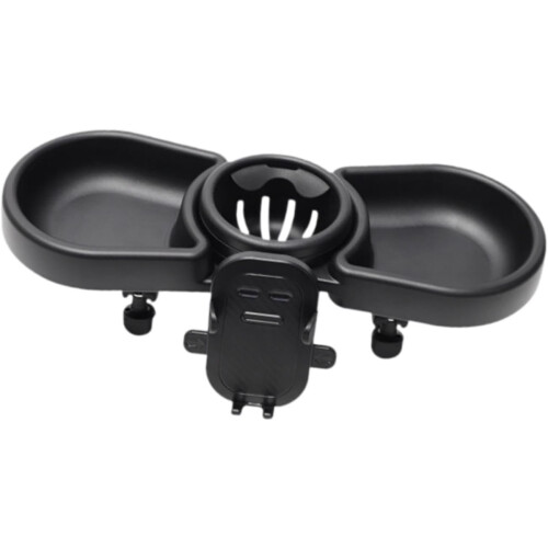 Stroller Tray Attachment Fits Most Strollers Cup Holder Tray Black Universal Fit 1